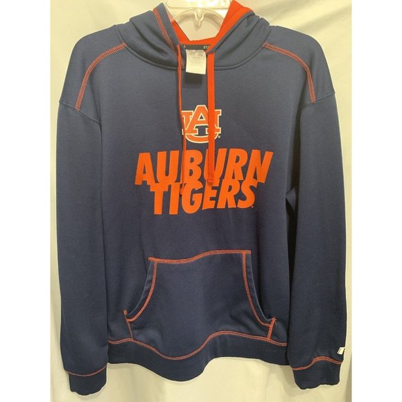 Auburn University Russell Pullover Hoodie Size M Collegiate Orange/Blue - Picture 1 of 8